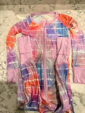 NEW Little Sleepies Pastel Tie Dye Dreams